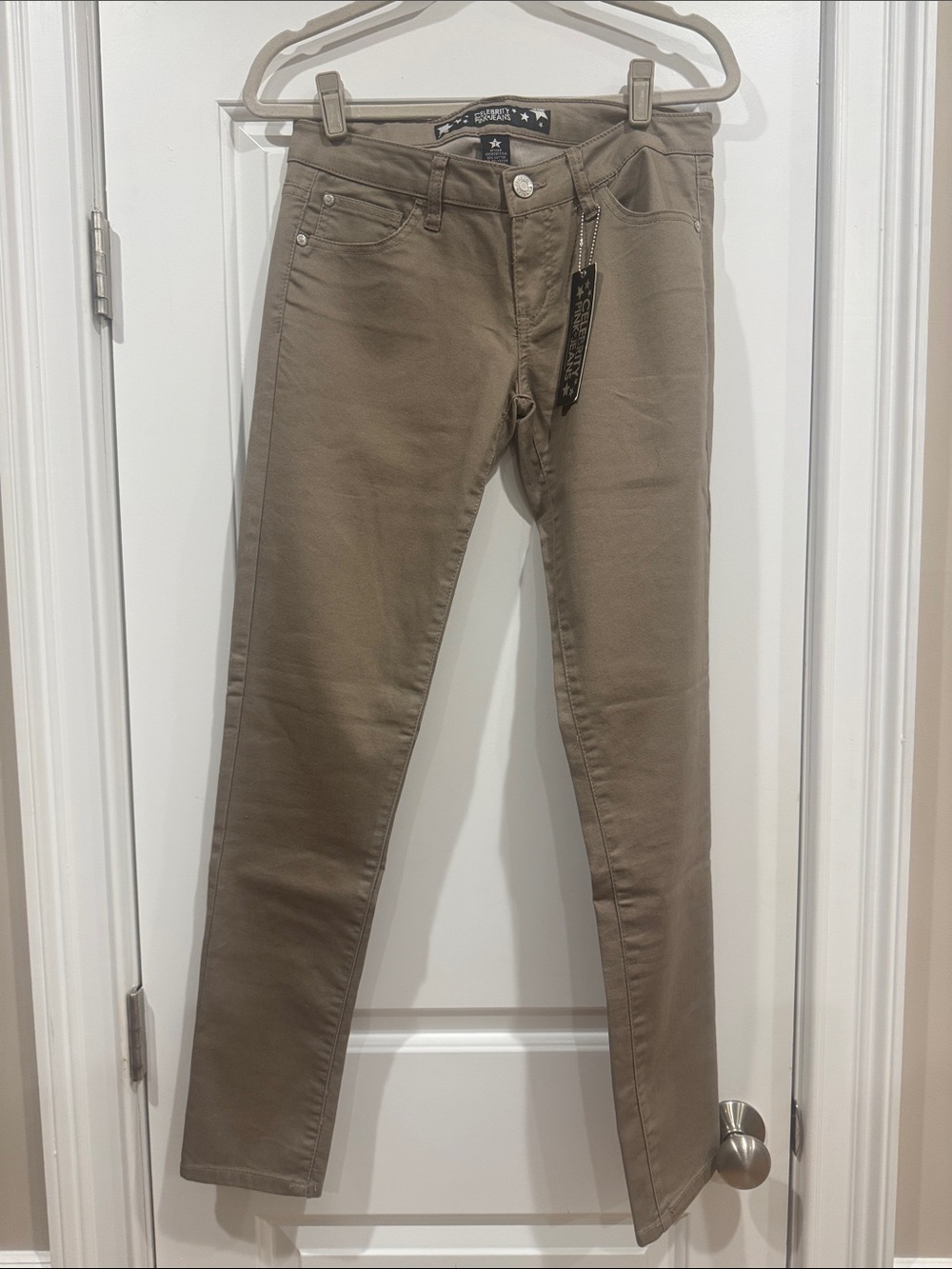 Celebrity Pink Slim Straight Khaki Pants
